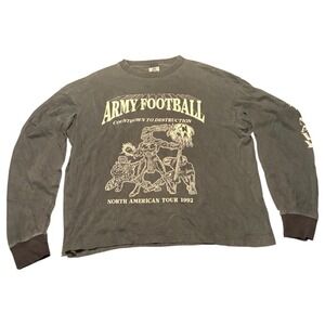 Vintage 1992 Army Football Countdown to Destruction Shirt Belton XL Beat Navy